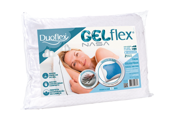 Travesseiro Gel Flex Nasa 14cm