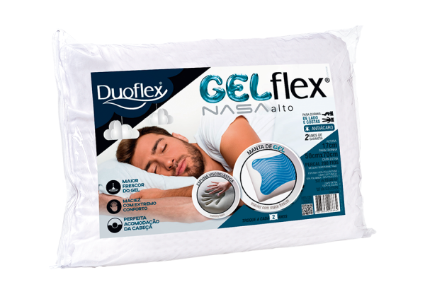 Travesseiro Gel Flex Nasa 17cm