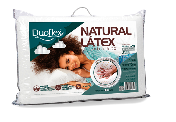 Travesseiro Natural Látex Extra Alto